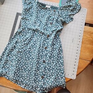 Sienna Sky Blue Floral Mini Dress